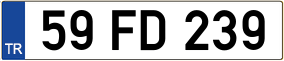 Truck License Plate